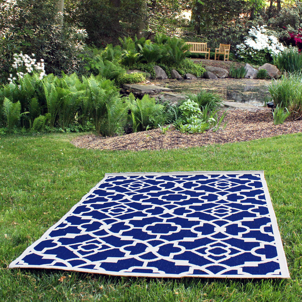 BudgeIndustries Monaco Royal Blue Indoor/Outdoor Area Rug Wayfair.ca